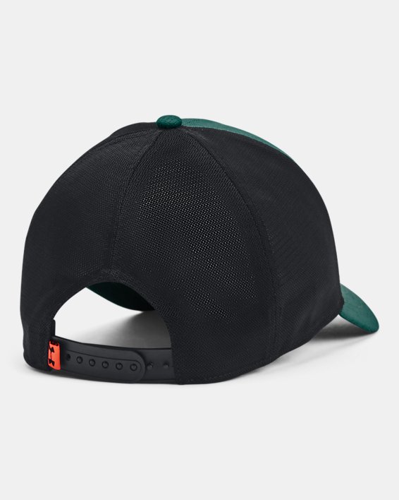 Men's Project Rock Trucker Hat, Green, pdpMainDesktop image number 1